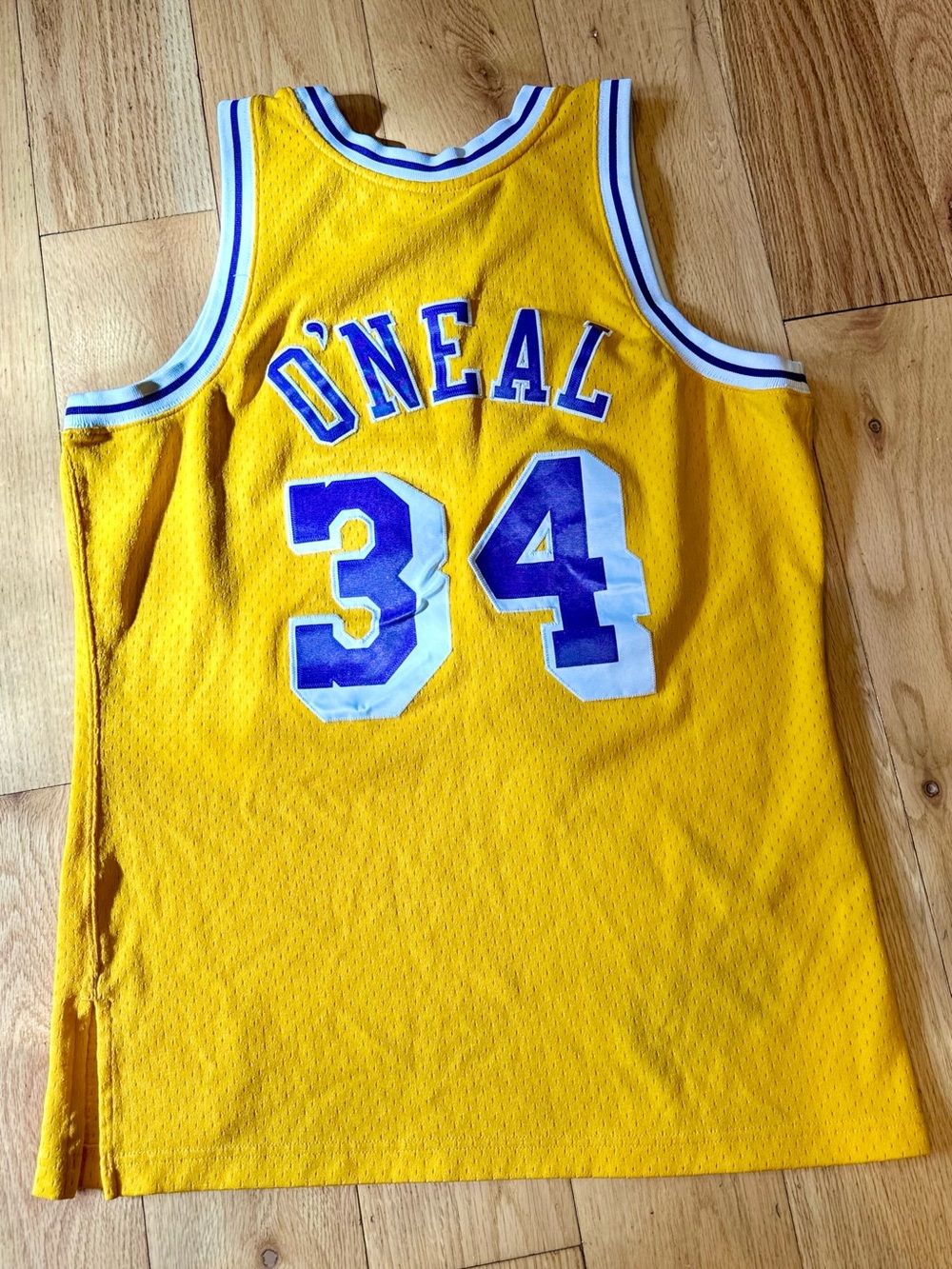 Shaquille O'Neal #34 Lakers Basketball Jersey- Men’s Medium